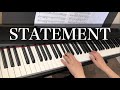 【STATEMENT】徳永英明 ピアノ Hideaki Tokunaga Piano