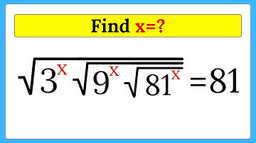 A Nice Square Root Math Simplification | Find the value of x