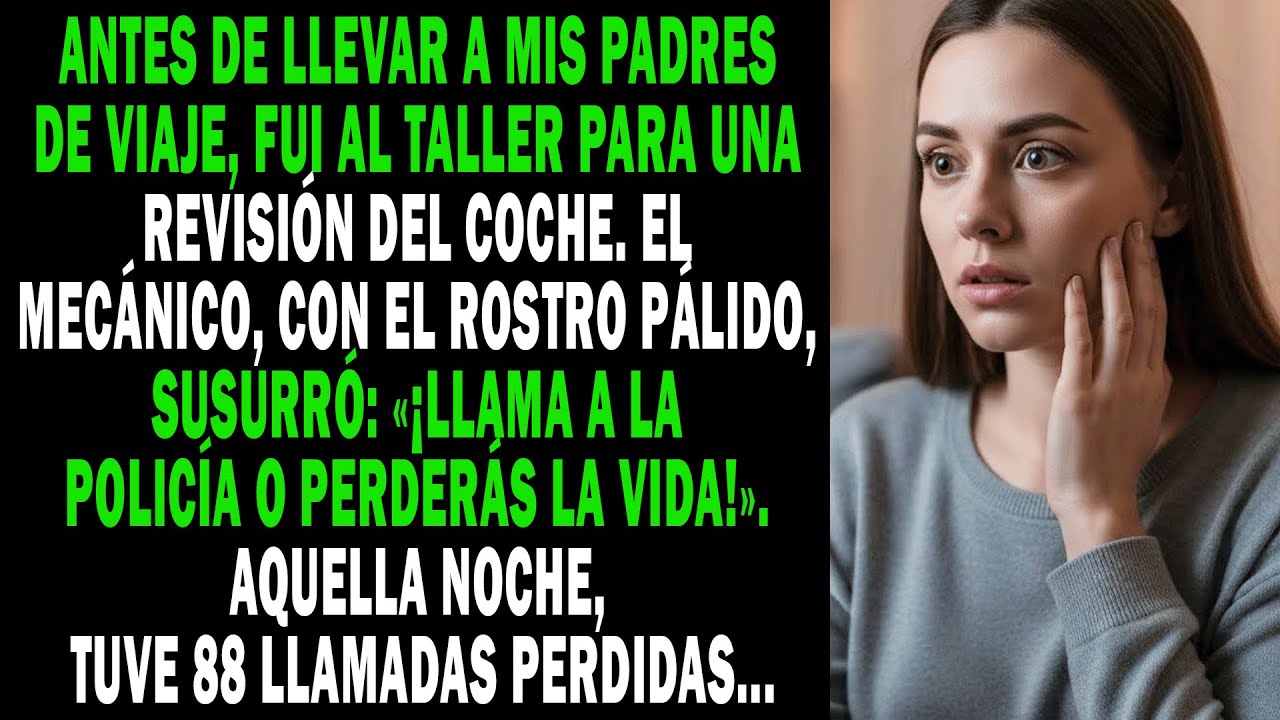 Llevé El🚗🛠️ Al Taller Antes Del Viaje Familiar. Pálido, El Mecánico Susurró «¡A La Policía, Ahora!»👮