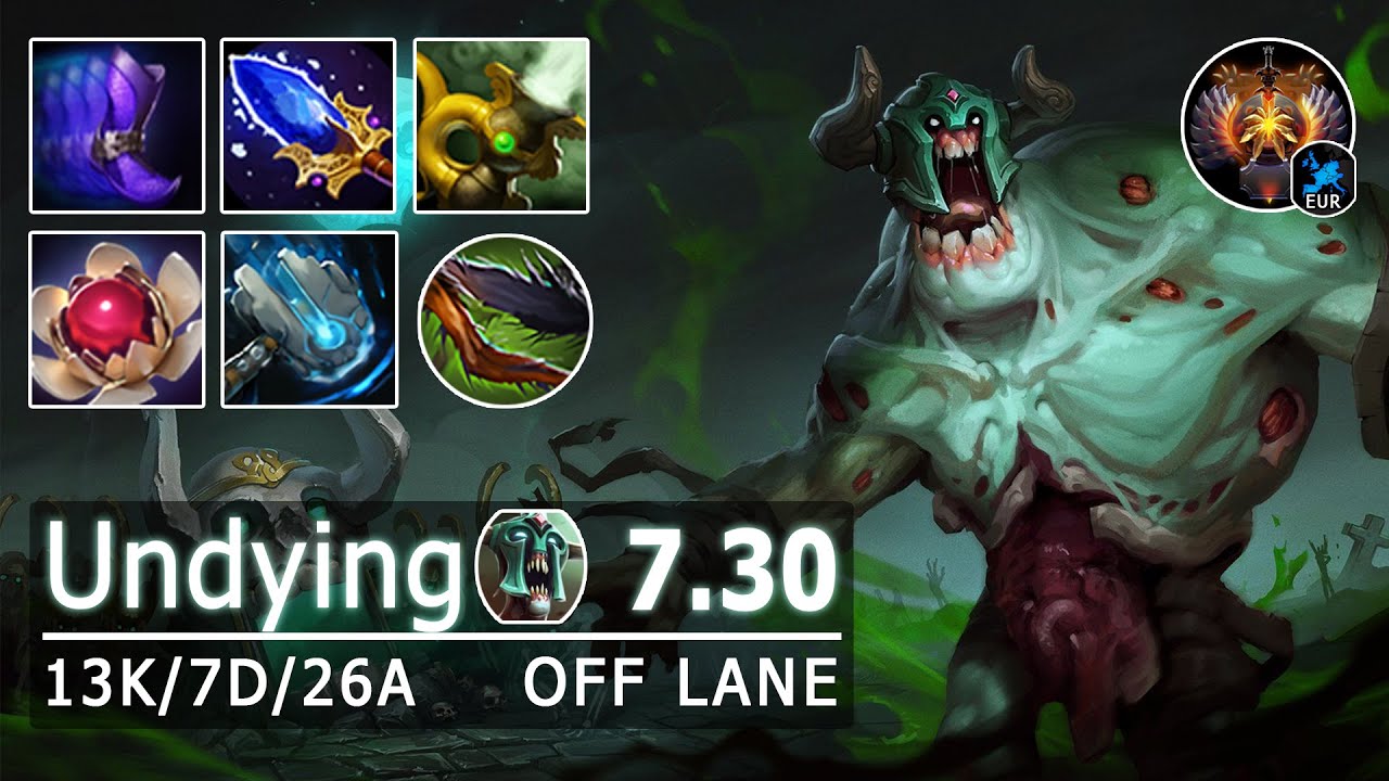 Undying Off Lane | Undying Off Lane is Back! | Dota 2 Immortal Gameplay | Patch 7.30