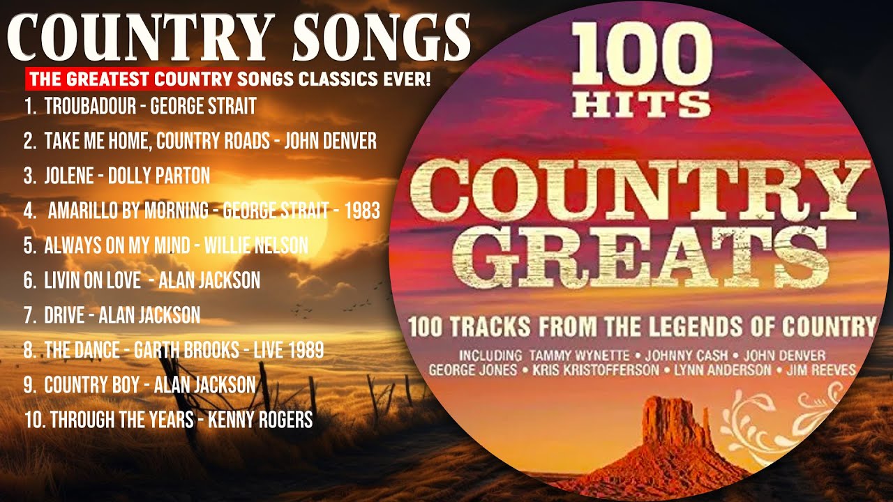 The 20 Biggest (And Best) Country Songs Of All Time 🎶 Country Songs Old ...