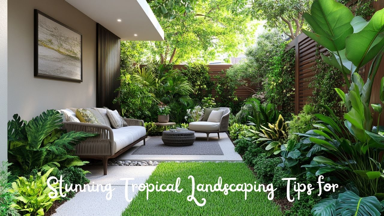 Преображение крошечного заднего двора: потрясающие советы по тропическому ландшафтному дизайну дл...