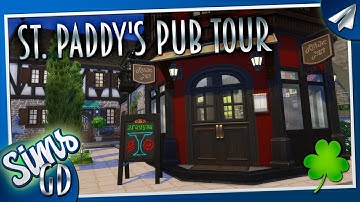 Sims 4 Irish Pub Tour | Saint Patrick