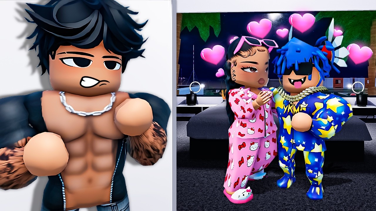 STALKER RUINED SLEEPOVER WITH MY CRUSH NEXT DOOR! (Berry Avenue)