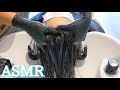 朝のシャンプーヘッドスパASMR&髪をとかす音【プロの本気】Morning Shampoo&Head Massage&Comb