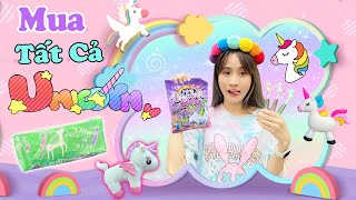 Thử Thách Mua Tất Cả Đồ Hình Unicorn Tại Shop Vê Vê House - Vê Vê Channel