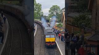 Class 57 starts up at Arley! #startup #power #train #shorts