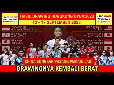 Hasil Drawing Hongkong Open 2023 | 12-17 September 2023