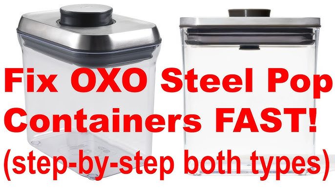 OXO Steel POP Square Canisters