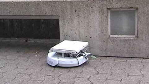 emss iRobot Create Robot: WallFollower Outside Part 1