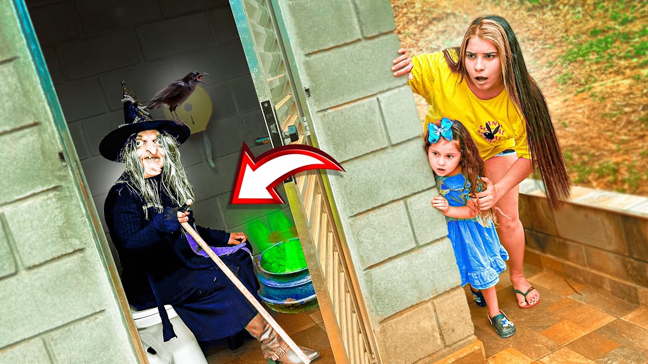 EU E MINHA IRMÃZINHA FLAGRAMOS A BRUXA MALVADA PERTO DO LAGO DO CONDOMÍNIO 