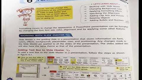 Class 5th || Computer class || Chapter 6 Formatting a presentation||