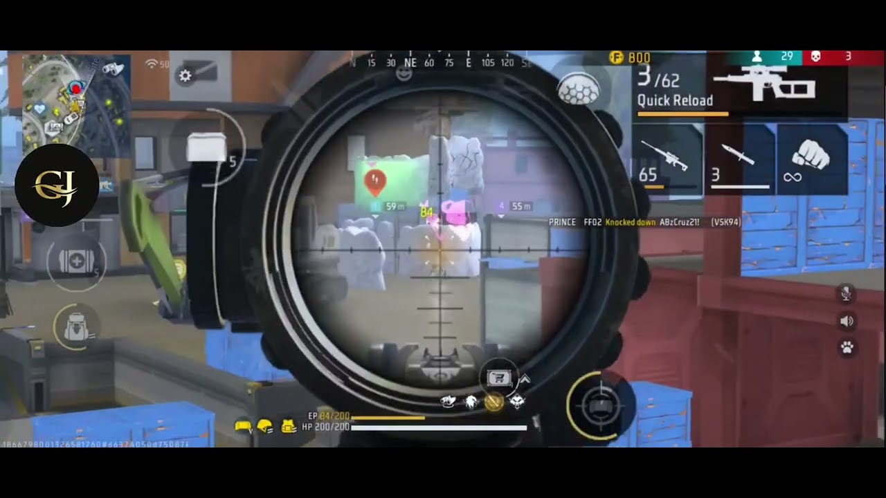 FREE FIRE TOURNAMENT HIGHLIGHTS 🏆🇮🇳 || 7 MINUTE OF SNIPING IN REALME GT 6 || BY GJ31 GAMING 