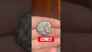 Roman coin!! #melting #metal #shiny #shorts #ancienthistory #history #lead #awesome