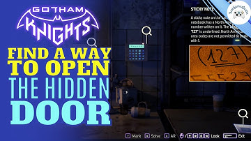 GOTHAM KNIGHTS - FIND A WAY TO OPEN THE HIDDEN DOOR | first puzzle - which input unlocks the door