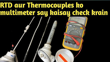 How to check RTD with multimeter .  How to check thermocouple with multimeter . K type #Thermocouple