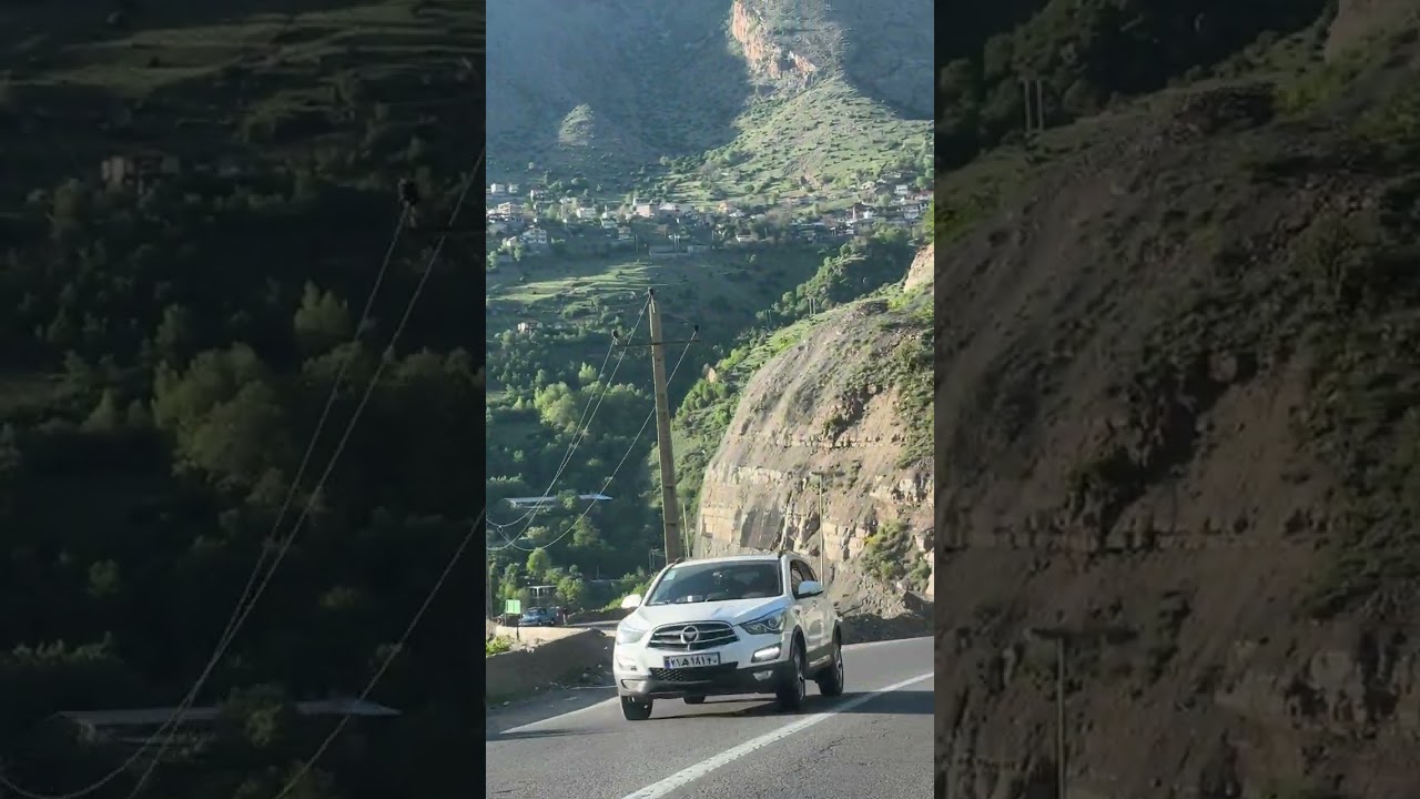 beautifull slope village on top of mountains in iran / iphone 16 pro footage