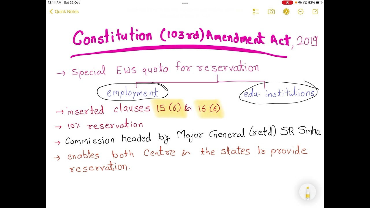 Economic Weaker section quota reservation￼