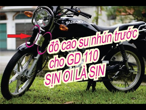 độ xe gd 110 ( lắp cao su nhún trước ) - YouTube