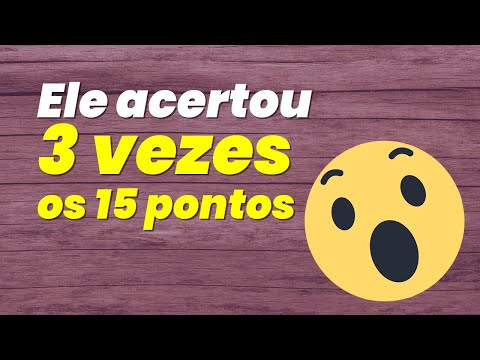 Ele acertou 3 vezes os 15 pontos e 21 vezes os 14 pontos com técnicas do Net Sorte 😱🍀🙌