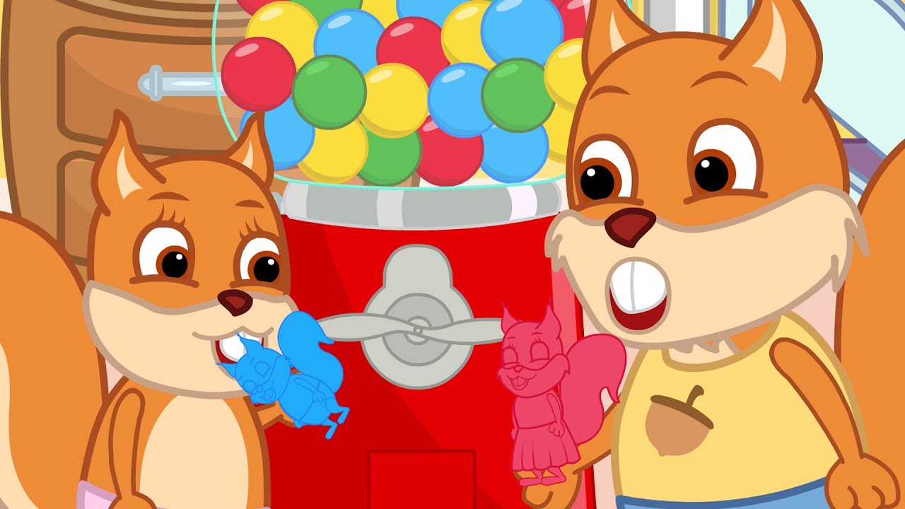 🔴 LIVE Bridie Squirrel in English A Gift in Chewing Gum Cartoon for Kids YouTube