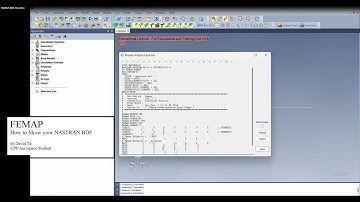 FEMAP: How to show your NASTRAN BDF