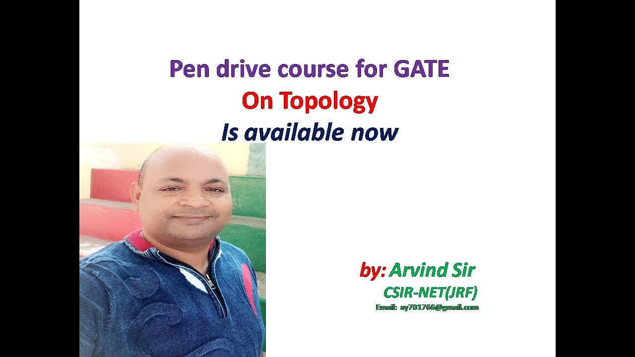 GATE | Pen drive course on Topology  is available | Topology |  Course | GATE | Classes | Ribhaya