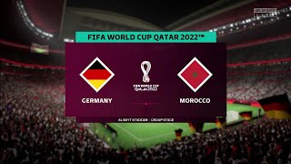 FIFA 23 | Germany vs Morocco - FIFA World Cup Qatar 2022 | Gameplay