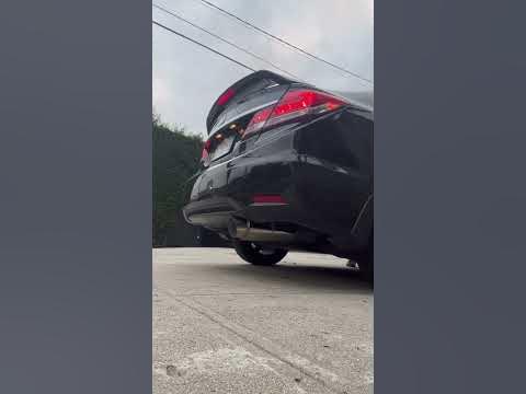 2014 Honda Civic-Resonator Delete and Fireball Muffler #honda #civic #