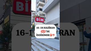 16-18 HAZİRAN BİM’DE İNDİRİMDE‼️🚨