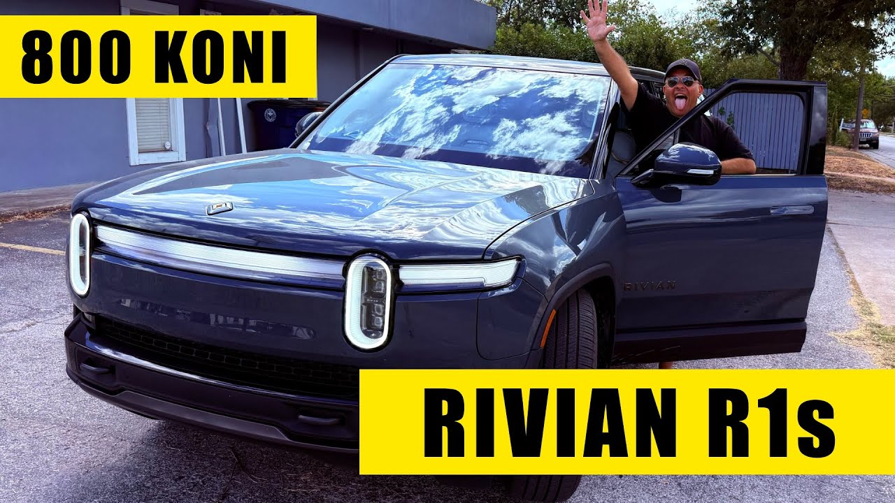 RIVIAN R1S 800 koni mechanicznych w tym potworze Texas 63