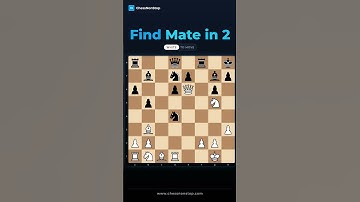 Can You Solve This Tricky Mate in 2 Chess Puzzle? Test Your Skills & Find the Genius Move! 🤯 #shorts