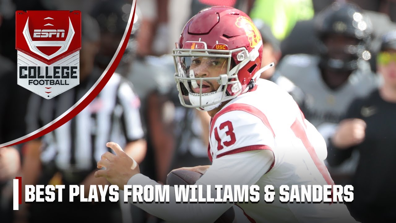 Best connections from Caleb Williams & Shedeur Sanders in USC vs. Colorado | ESPN College Football