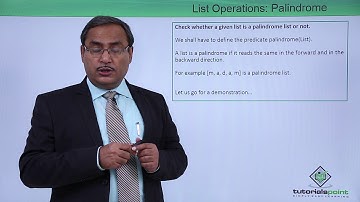 Prolog - List Operations Palindrome