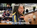 a productive ARTS SCHOOL day in my life | high school diaries (cafe, homework, and extracurriculars)