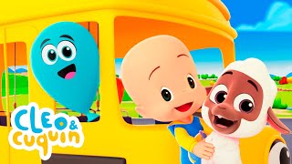 The Wheels Of The Animal Bus 🚌🐷 Nursery Rhymes By Cleo And Cuquin | Children Songs