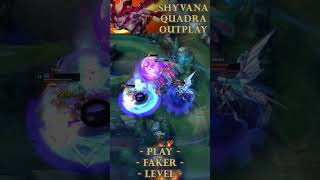 QUADRA SHYVANA —REWORK DRAGON FORM TAKES OVER THE FIGHT | League of Legends #LoL #Shorts #quadrakill