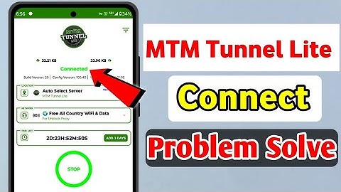 mtm tunnel lite connection problem | mtm tunnel lite connect nahi ho raha hai | mtm tunnel lite