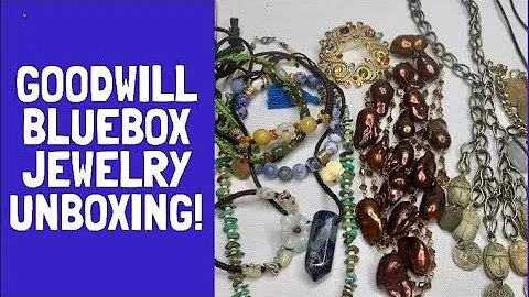 Goodwill Bluebox 5 lb. jewelry repurpose box unboxing! Mystery jewelry haul to resell on eBay!