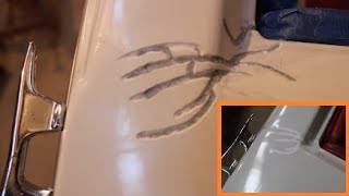 Gelcoat/Fiberglass Crack Repair. MarineTex Epoxy.