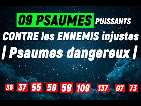 09 PSAUMES contre les ENNEMIS injustes  Psaumes dangereux  Psaumes 35 37 55 58 591091370773