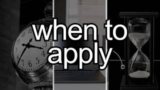 BEST Time to Apply to Internships