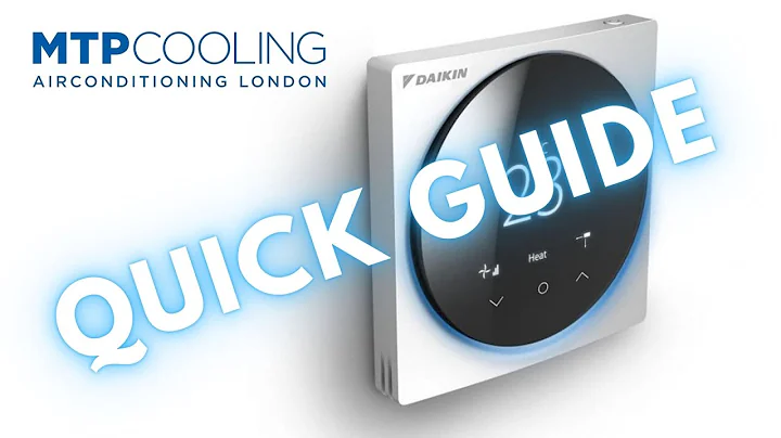 MADOKA controller - Quick GUIDE of how to use the Daikin controller