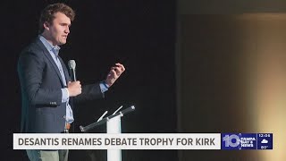 DeSantis honors Charlie Kirk with speech & debate prize, expanding Turning Point USA partnership