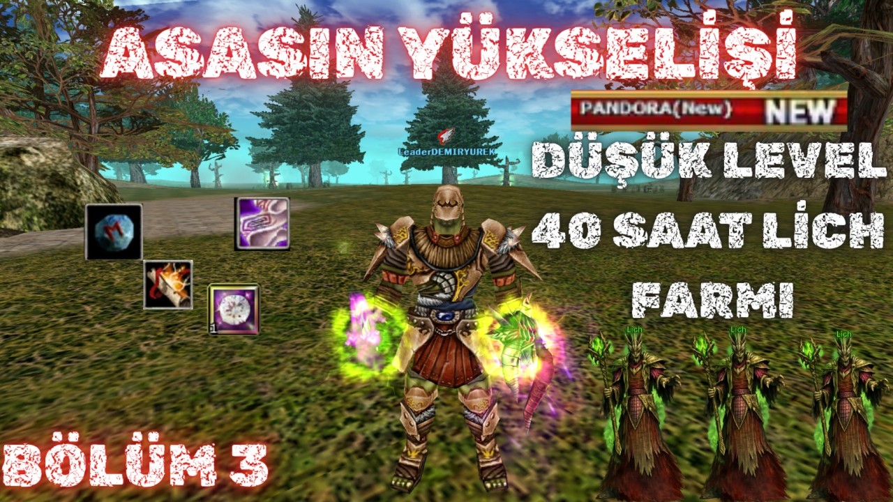 40 SAAT LİCH FARMI ( DÜŞÜK LEVEL ASAS İLE )  🔪 ASASIN YÜKSELİŞİ #3 👑 Knight Online 👑  #knightonline