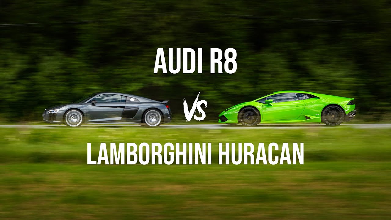 Audi R8 vs Huracan! YouTube