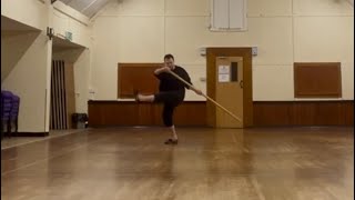 Spear Form (using a long staff) – Weapons Training in Authentic Chinese Martial Arts