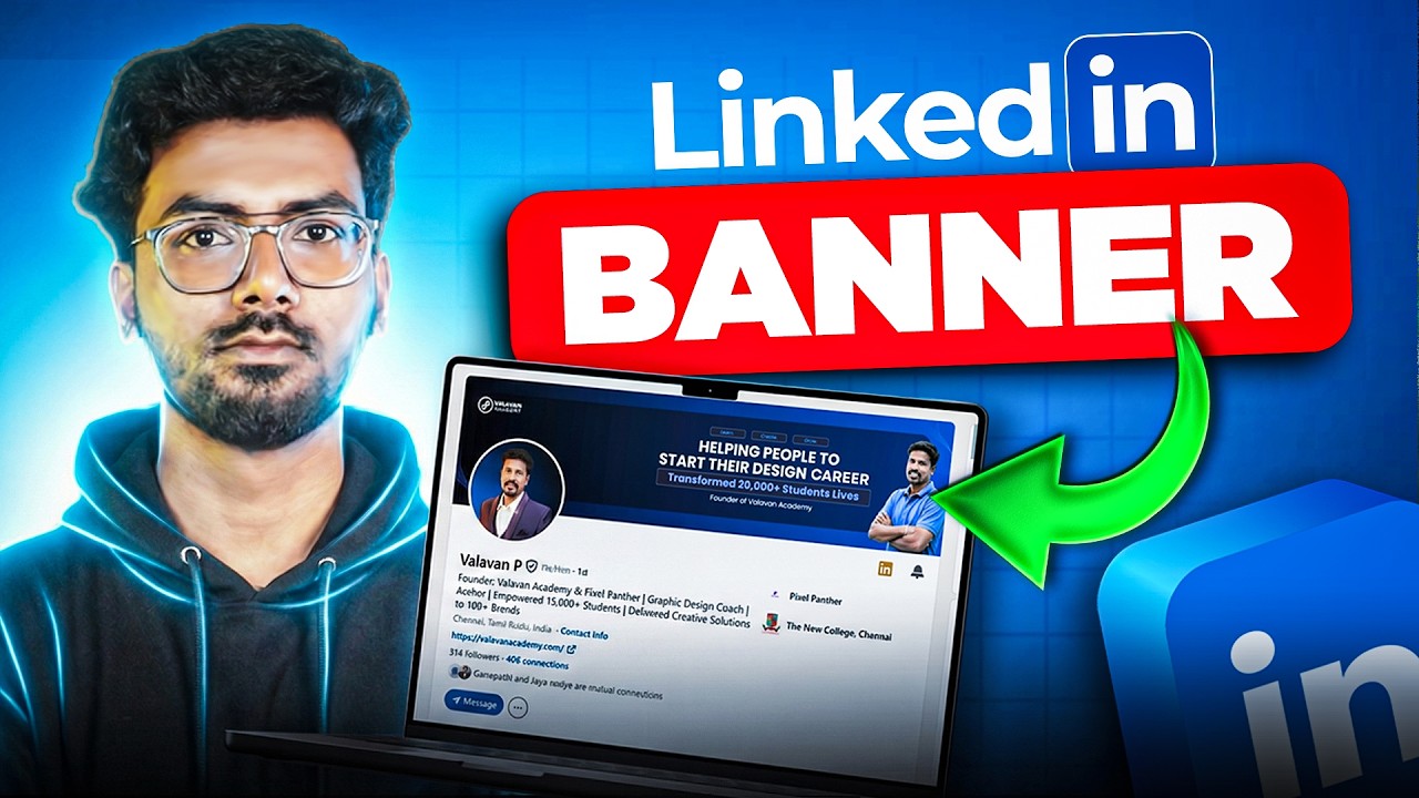 LinkedIn Banner எப்படி Design பண்ணுவது? 😱 Personal Branding Secret | Tamil Tutorial