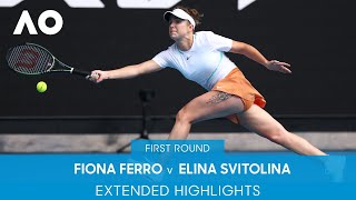 Fiona Ferro v Elina Svitolina Highlights (1R) | Australian Open 2022