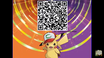 Ash hat Pikachu QR code for Pokémon Ultra Sun and Ultra Moon!!!